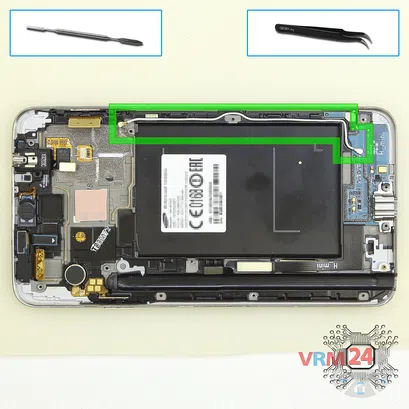 Cómo desmontar Samsung Galaxy Note 3 Neo SM-N7505, Paso 8/1