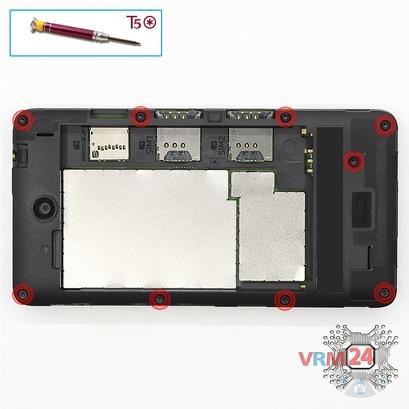 How to disassemble Microsoft Lumia 430 DS RM-1099, Step 3/1