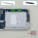 How to disassemble LG K5 X220, Step 5/1