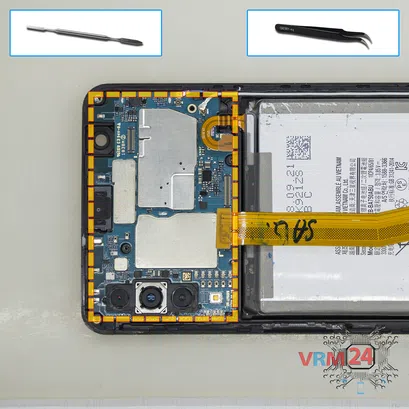 How to disassemble Samsung Galaxy A7 (2018) SM-A750, Step 12/1