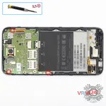 How to disassemble HTC Desire 620G, Step 7/1