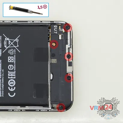 How to disassemble Xiaomi Mi A2 Lite, Step 4/1