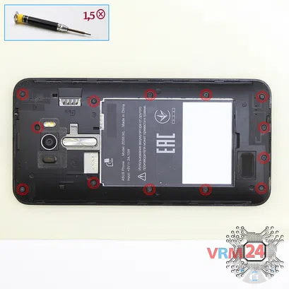 Как разобрать Asus ZenFone Selfie ZD551KL, Шаг 3/1