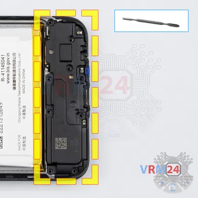 How to disassemble Realme C25, Step 8/1