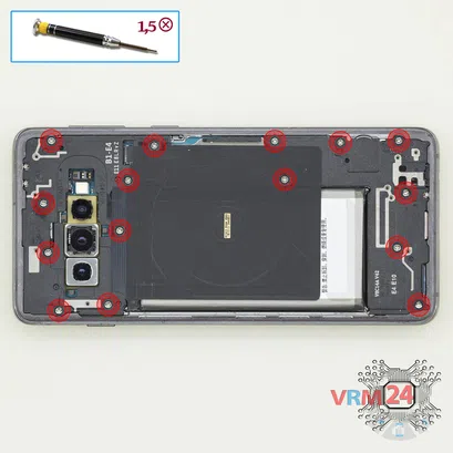 How to disassemble Samsung Galaxy S10 SM-G973, Step 3/1