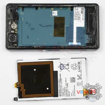 Cómo desmontar Sony Xperia Z1 Compact, Paso 7/2