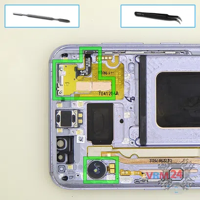 Cómo desmontar Samsung Galaxy S8 Plus SM-G955, Paso 14/1