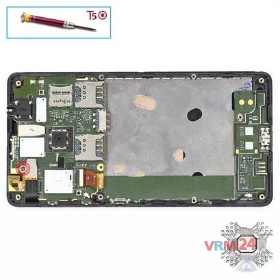 How to disassemble Microsoft Lumia 535 DS RM-1090, Step 8/1
