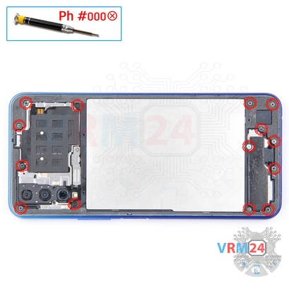 How to disassemble vivo Y20, Step 4/1