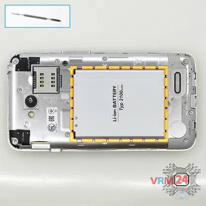 How to disassemble LG L65 D285, Step 2/1