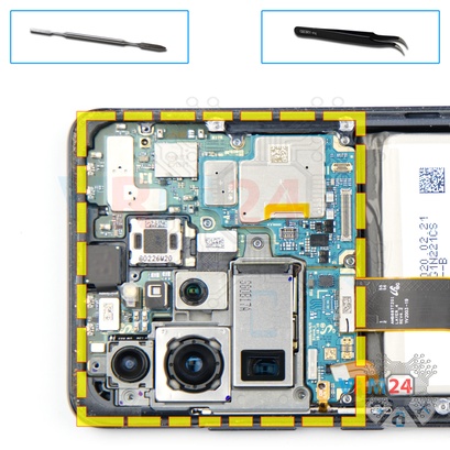 Como desmontar Samsung Galaxy S20 Ultra SM-G988 por si mesmo, Passo 14/1