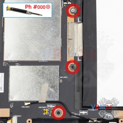 Cómo desmontar Asus ZenPad 10 Z300CG, Paso 7/1