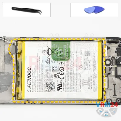 How to disassemble Oppo Reno7 4G, Step 16/1