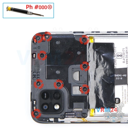 How to disassemble Xiaomi Redmi 10A, Step 6/1