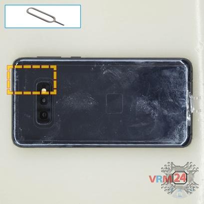 How to disassemble Samsung Galaxy S10e SM-G970, Step 1/1
