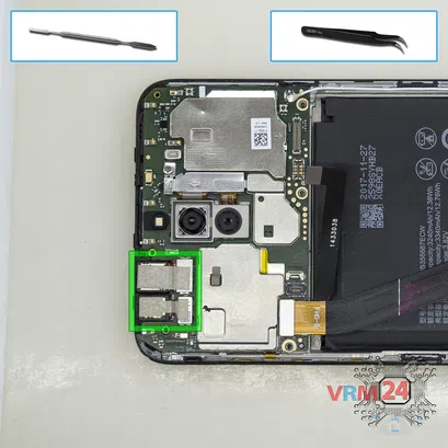 How to disassemble Huawei Nova 2i, Step 13/1