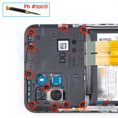 Como desmontar Samsung Galaxy A03 SM-A035 por si mesmo, Passo 4/1