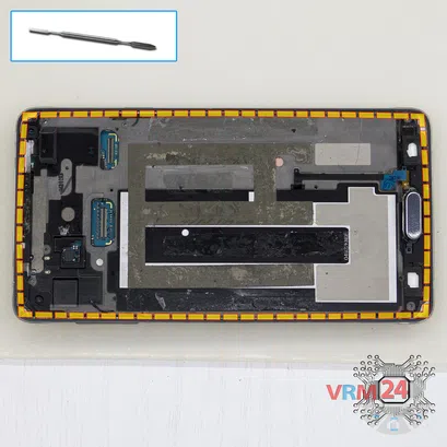 Cómo desmontar Samsung Galaxy Note 4 SM-N910, Paso 6/1