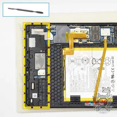 Cómo desmontar Lenovo Tab M10 Plus TB-X606F, Paso 13/1