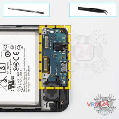 Como desmontar Samsung Galaxy M31 SM-M315 por si mesmo, Passo 12/1