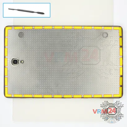 Cómo desmontar Samsung Galaxy Tab S 8.4'' SM-T705, Paso 1/1