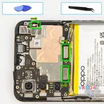 How to disassemble Oppo A55, Step 12/1