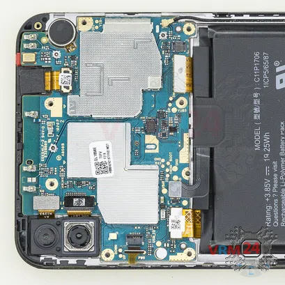 Como desmontar Asus Zenfone Max Pro (M1) ZB601KL por si mesmo, Passo 11/3