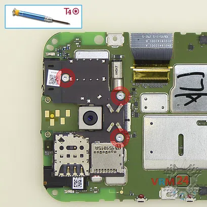 Cómo desmontar Motorola Moto G (3rd gen) XT1541, Paso 9/1