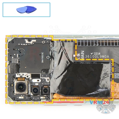 How to disassemble Xiaomi 12 Lite, Step 5/1