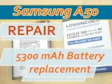 Reemplazo de la batería de 5300 mAh en un Samsung A50