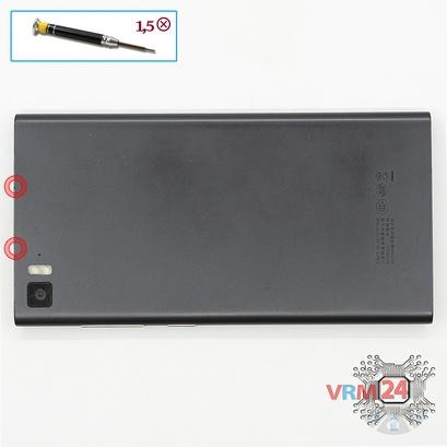 How to disassemble Xiaomi Mi 3, Step 2/1