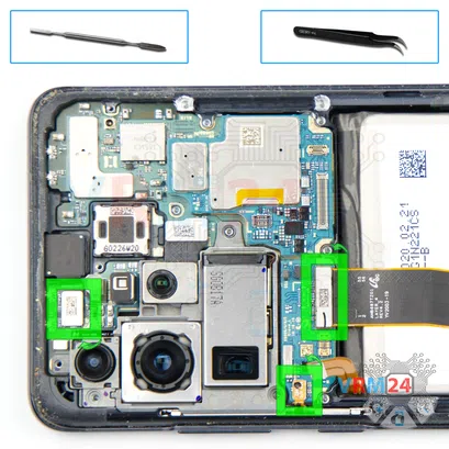 How to disassemble Samsung Galaxy S20 Ultra SM-G988, Step 13/1