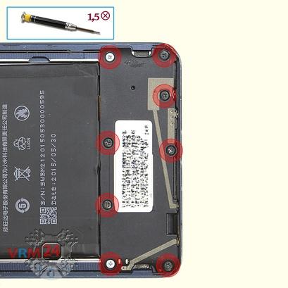 How to disassemble Xiaomi Mi Note, Step 5/1