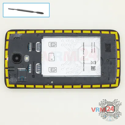 How to disassemble Micromax Bolt Q383, Step 4/1