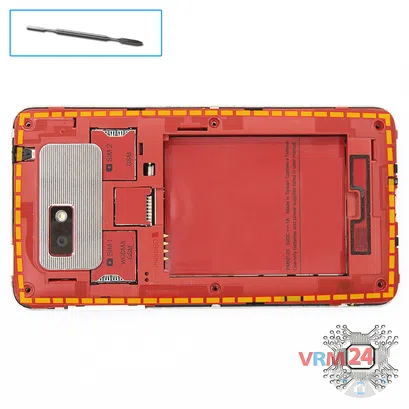 How to disassemble HTC Desire 400, Step 4/1