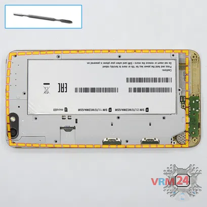 How to disassemble Huawei Honor 4X, Step 4/1