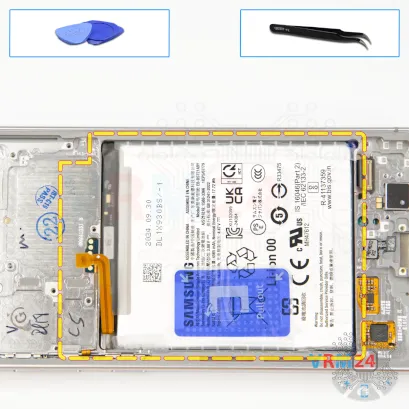 Как разобрать Samsung Galaxy S24 FE SM-S721, Шаг 20/1