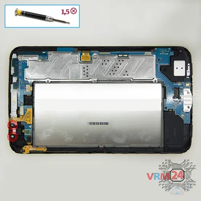 How to disassemble Samsung Galaxy Tab 3 7.0'' SM-T2105, Step 4/1