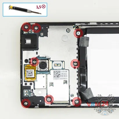 How to disassemble Meizu M5c M710H, Step 4/1