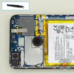 How to disassemble Huawei Honor 7C Pro, Step 5/1