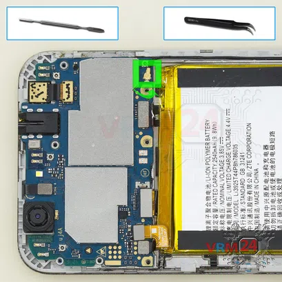 Cómo desmontar ZTE Blade Z10, Paso 11/1