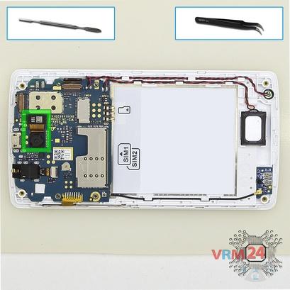 How to disassemble Lenovo A1000, Step 6/1