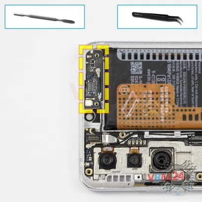 How to disassemble Xiaomi Mi Note 10 Lite, Step 12/1