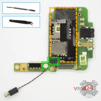 How to disassemble HTC Desire HD, Step 12/1