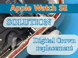 Repair of Apple Watch SE, 5, SE 2: Digital Crown Wheel Replacement