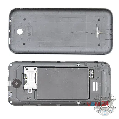 How to disassemble Nokia 225 RM-1011, Step 1/2