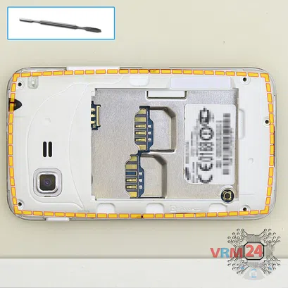 How to disassemble Samsung Star 3 Duos GT-S5222, Step 4/1