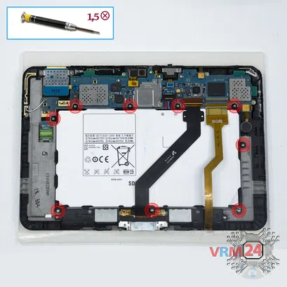 Cómo desmontar Samsung Galaxy Tab 8.9'' GT-P7300, Paso 4/1