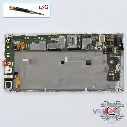 How to disassemble Huawei Ascend G6 / G6-L11, Step 6/1