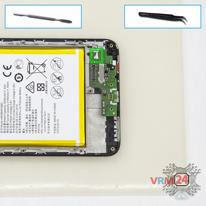 How to disassemble Huawei Y6II, Step 8/1